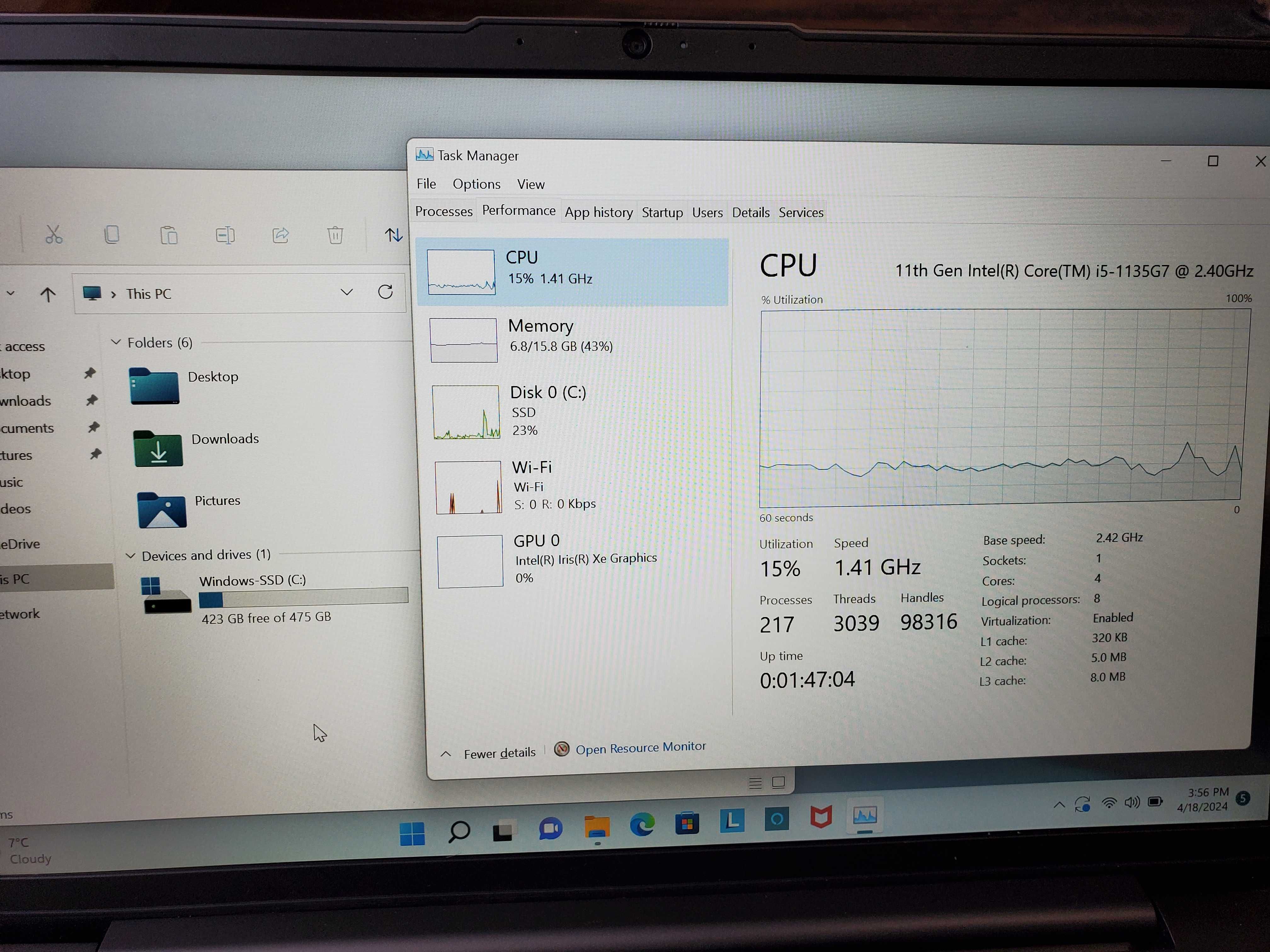 Ноутбук Lenovo IdeaPad 5 14ITL5 /Core I5 1135G7 / 16GB RAM /512 SSD m2