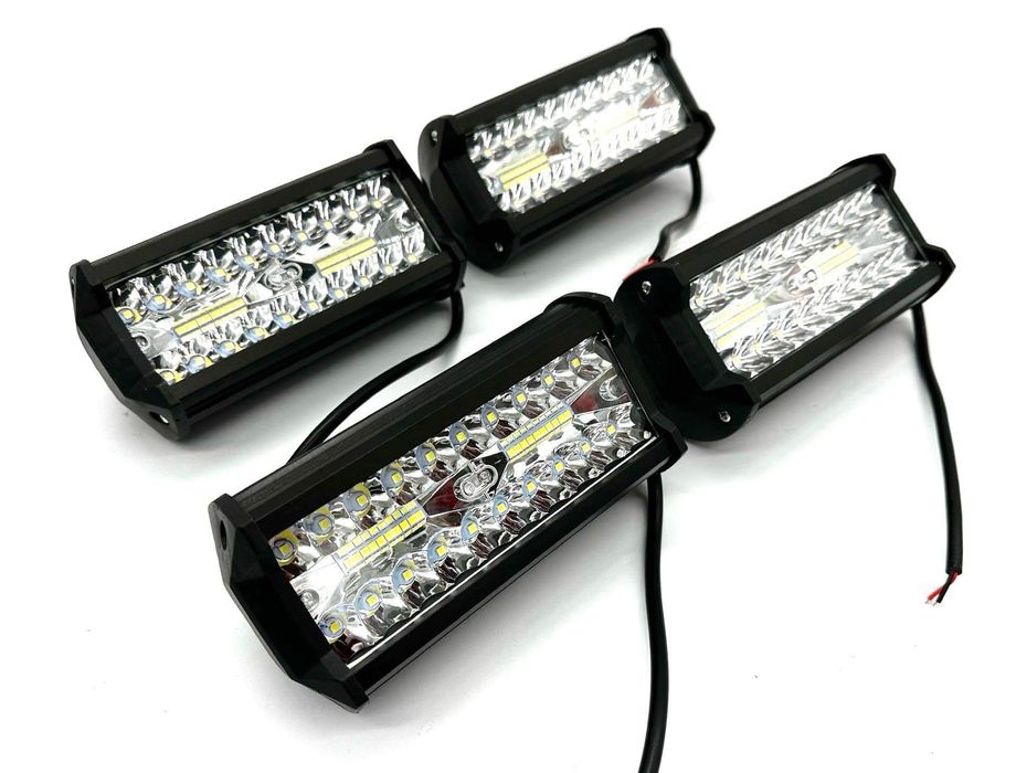 4 x 120W Lampa robocza led halogen, barwa biała 12-24V 16,5cm