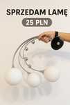 Lampa sufitowa 3-punktowa nowoczesna chrom + szkło mleczne