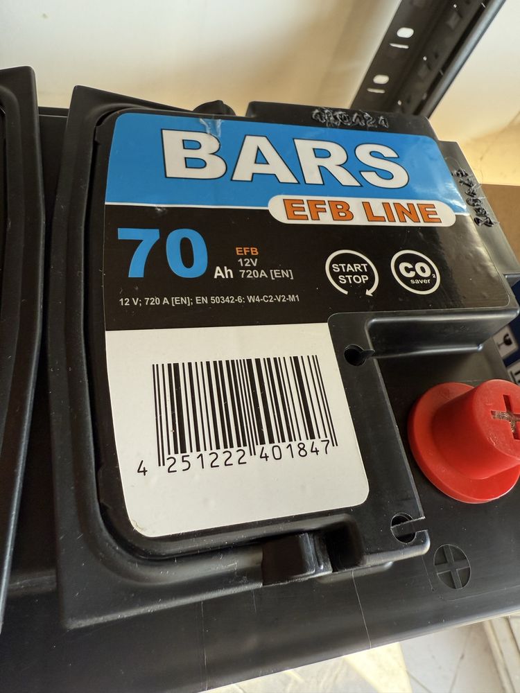 Akumulator BARS 12V 70Ah 720A EFB