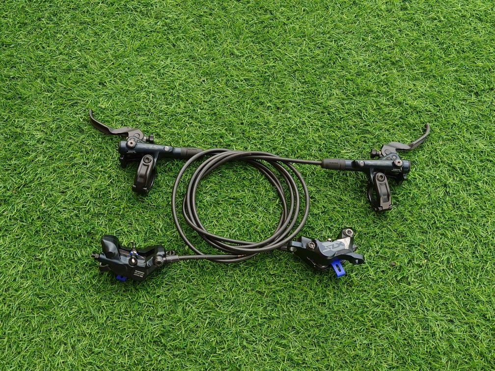 Hamulce hydrauliczne tarczowe Shimano SLX M7120 komplet P+T