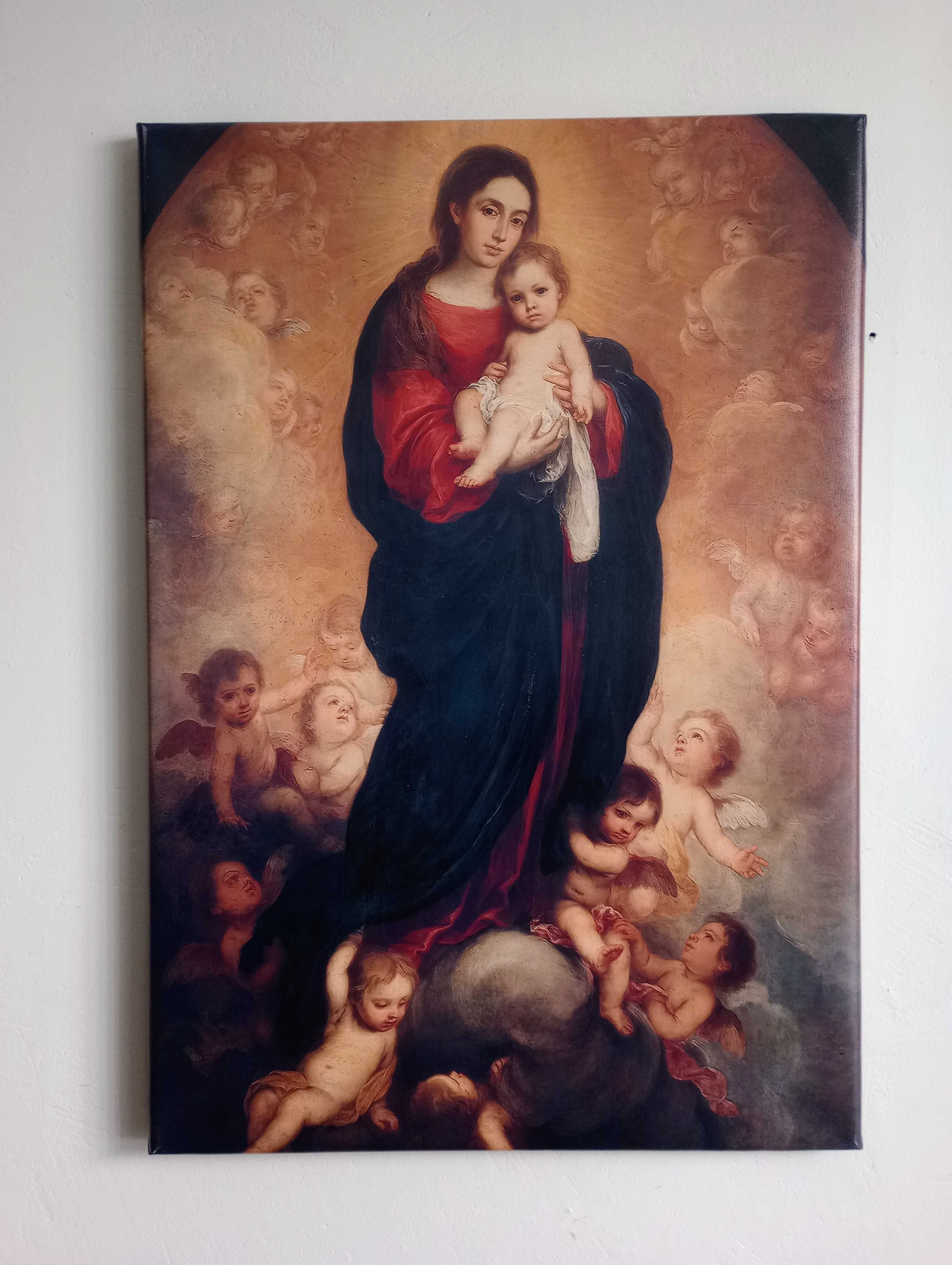 Obraz na płótnie -Virgin And Child In Glory, Bartolomé Esteban Murillo