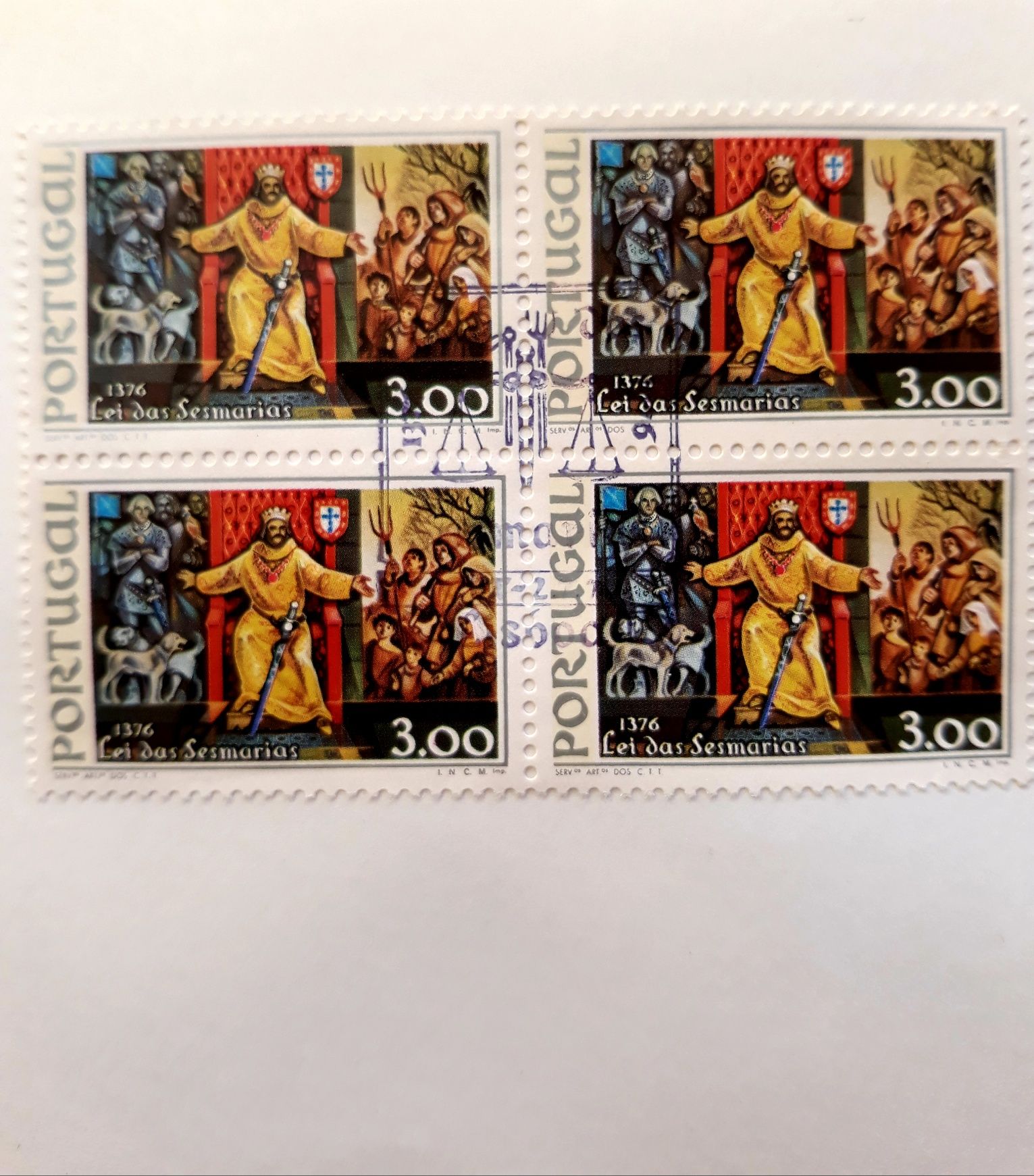 3 envelopes com selos Novos