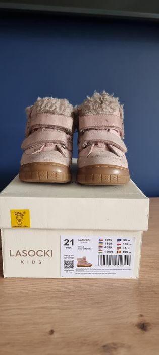 Buty lasocki 21 zimowe po jednym dziecku
