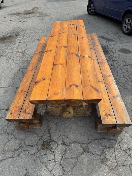 Стіл точаний деревяний