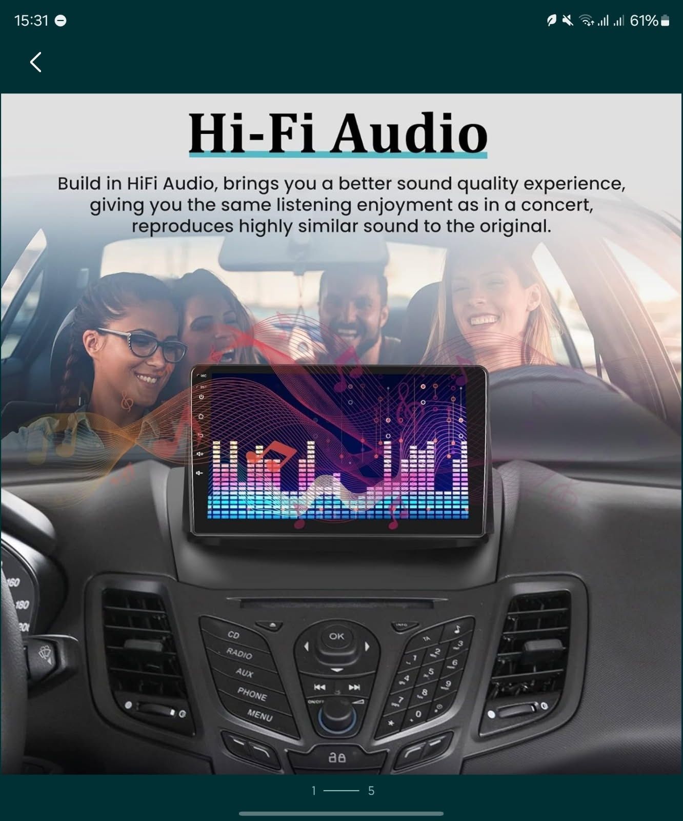 Radio Android Ford