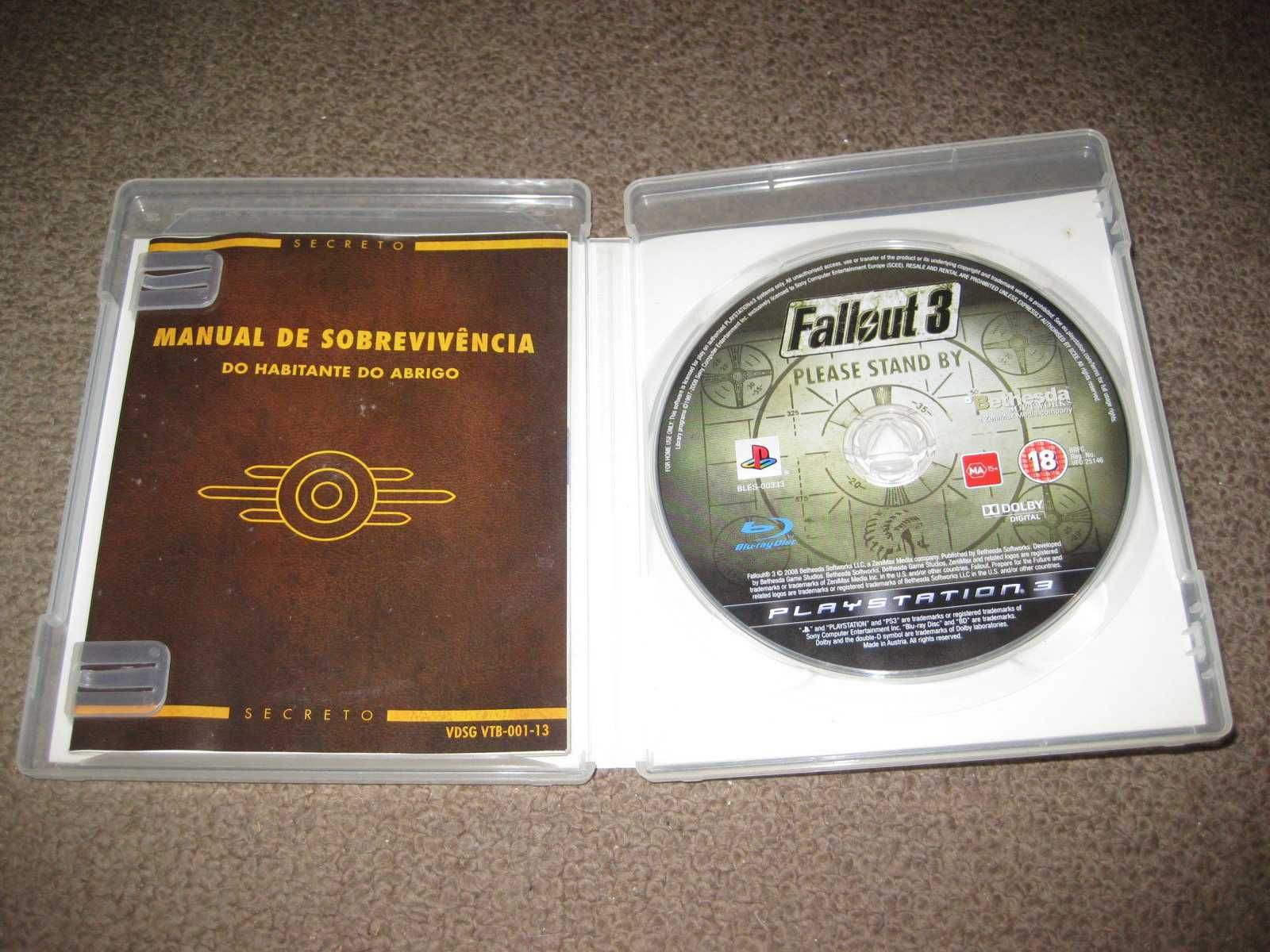 Jogo “Fallout 3" para PS3/Completo!
