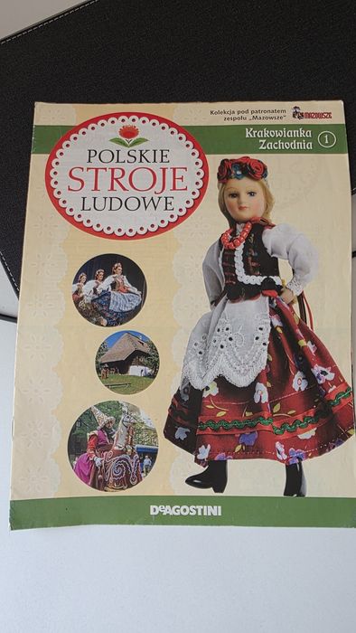 Porcelanowa lalka ludowa krakowianka