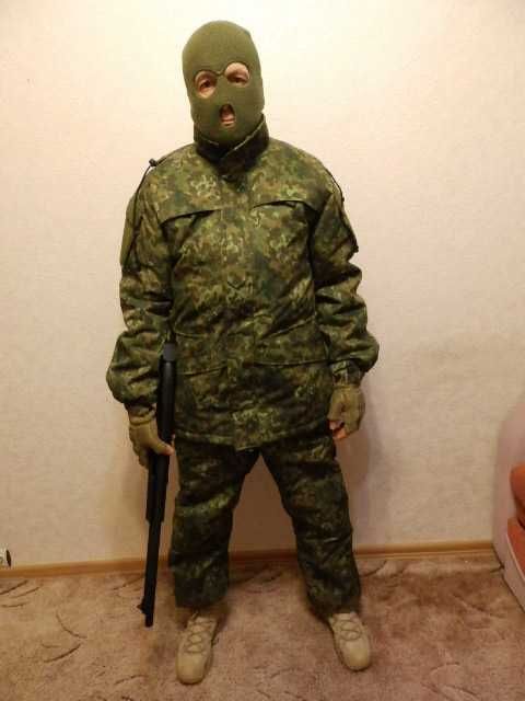 Военная форма. Зима, бушлат и штаны.Камуфляж.