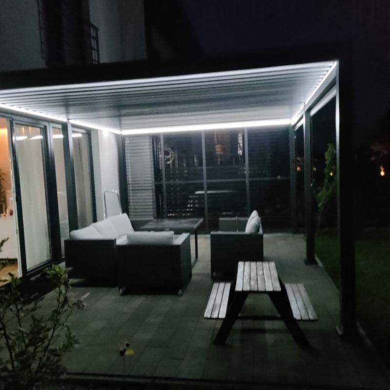 Pergola Ogrodowa Aluminiowa 4x4 Zadaszenie Tarasu Lamele