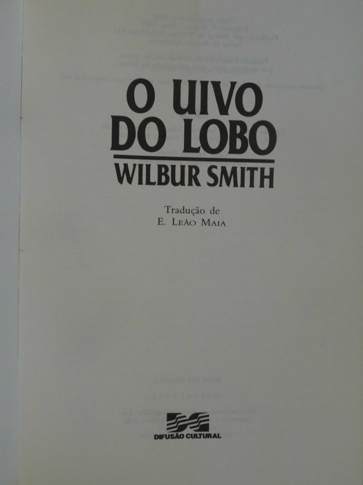 O Uivo do Lobo de Wilbur Smith