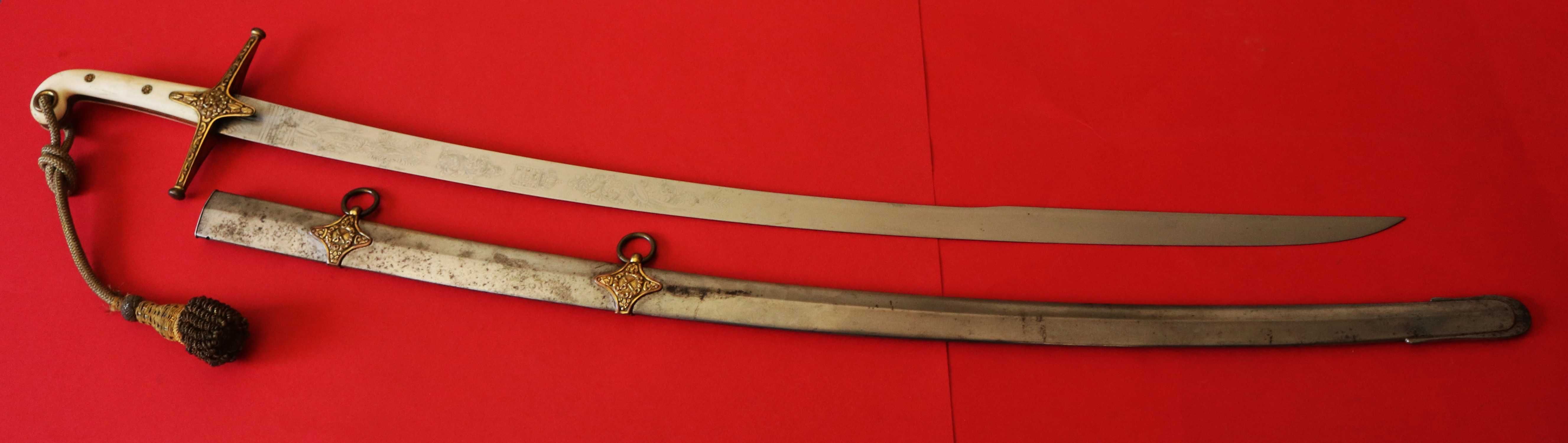 Espada Grande Uniforme de Oficial General m/1852 assinada (Reservada)