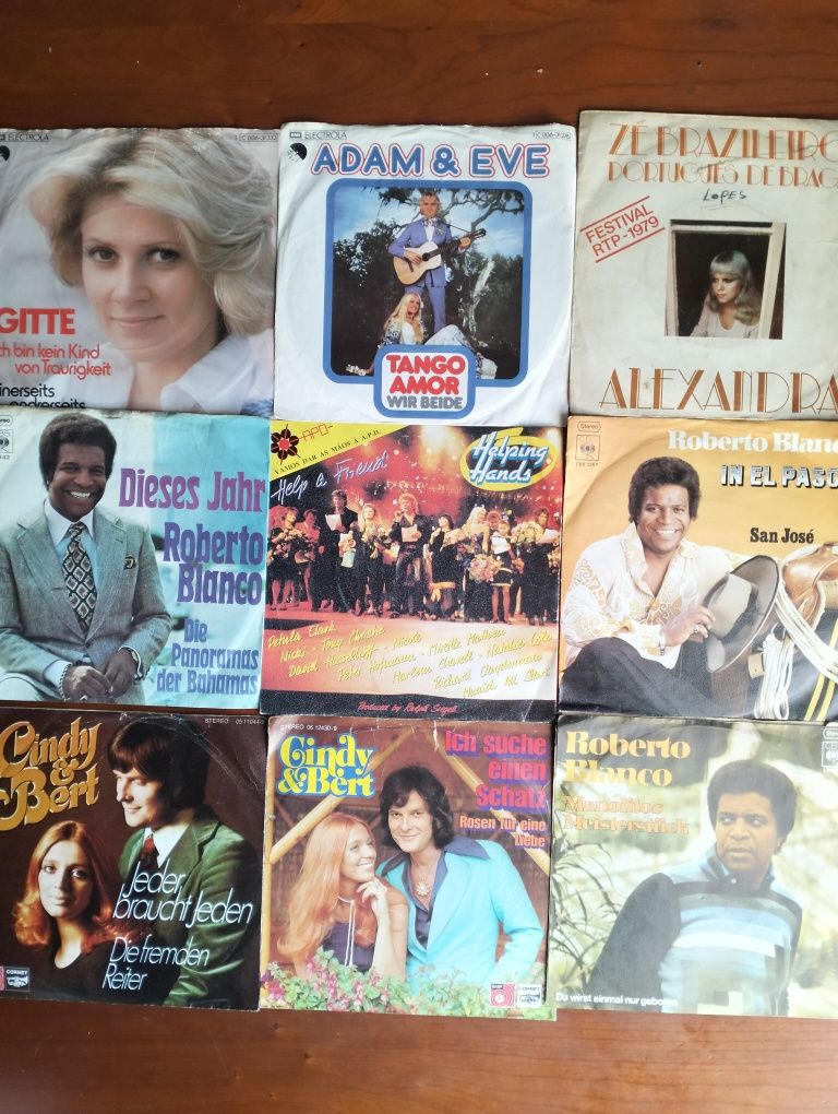 Discos de vinil singles vários (1,00€ cada)