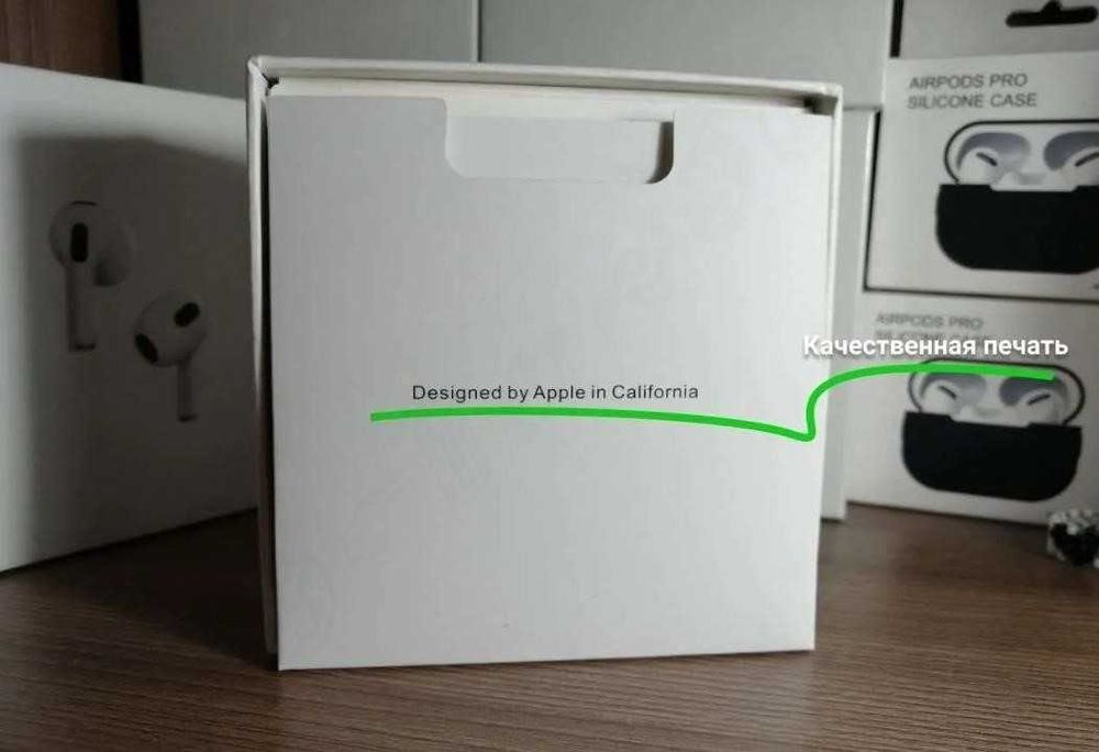 Беспроводные наушники Airpods 3 1в1 с+ чехол в подарок!!