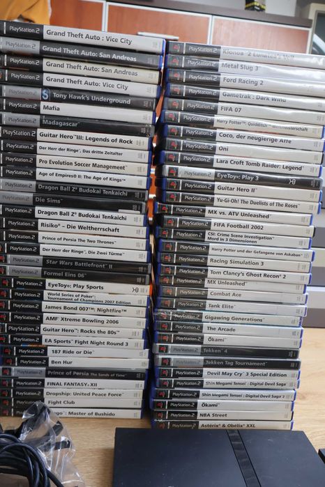 Konsole Gry Sony Playstation 2 Ps2 Fat , Silver Box Slim od 200zł BUZZ