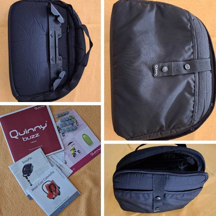 Conjunto carrinho passeio Quinny Buzz + Ovo e base isofix Maxi-Cosi