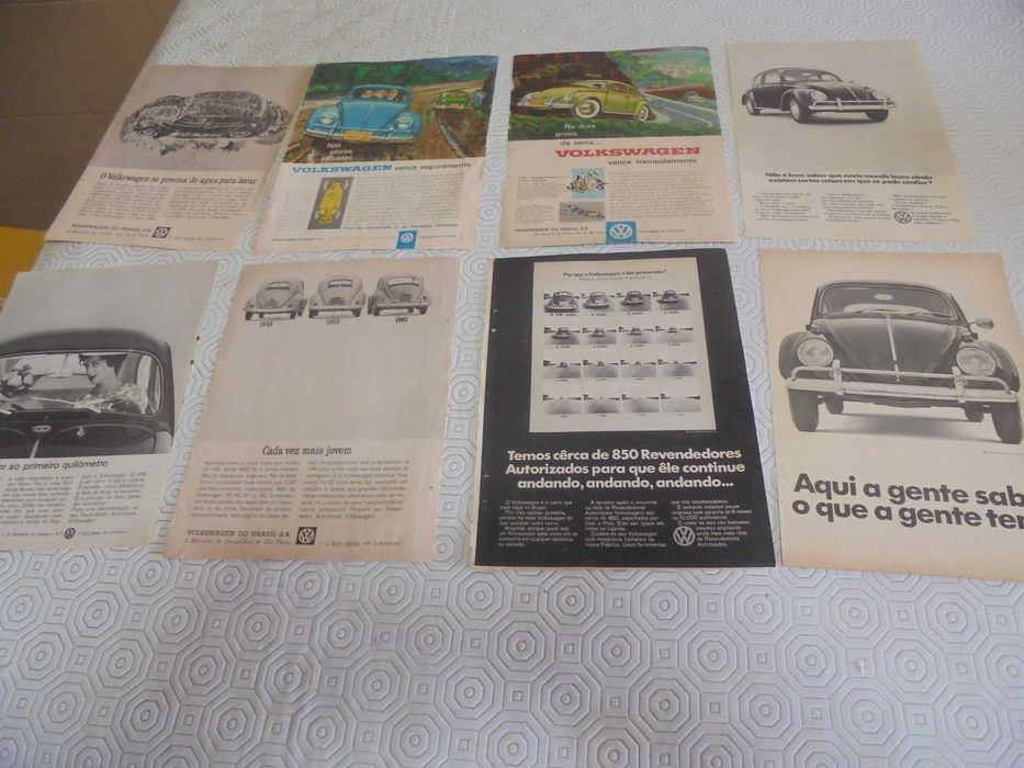 8 Publicidades vintage do Volkswagen Carocha anos 60