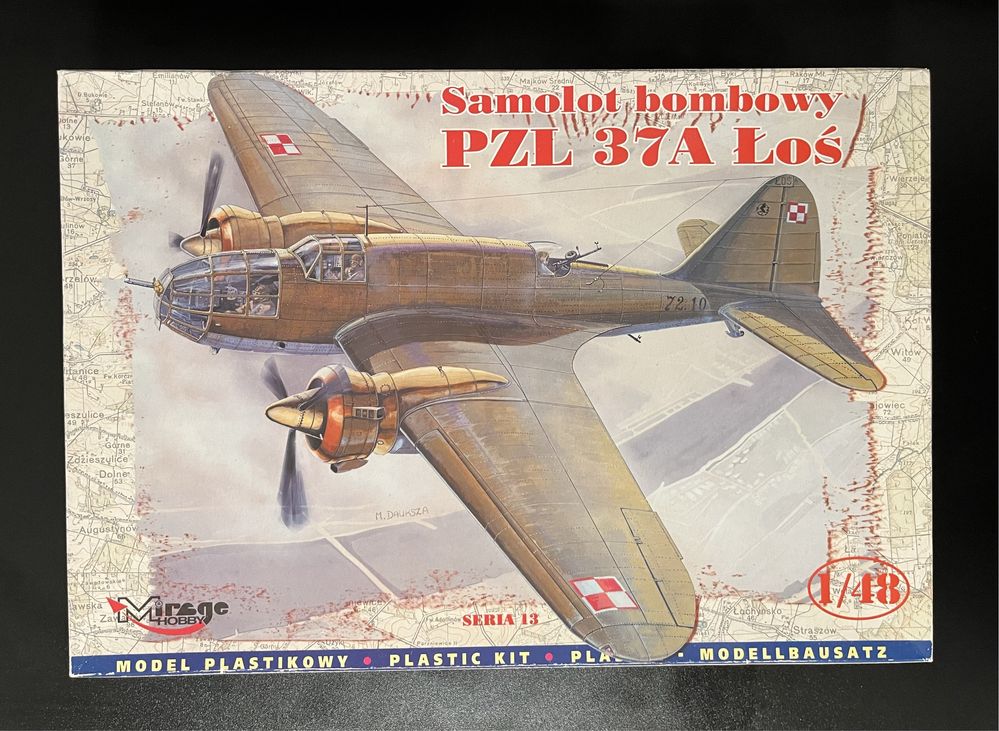 Model samolotu bombowego PZL 37A Łoś