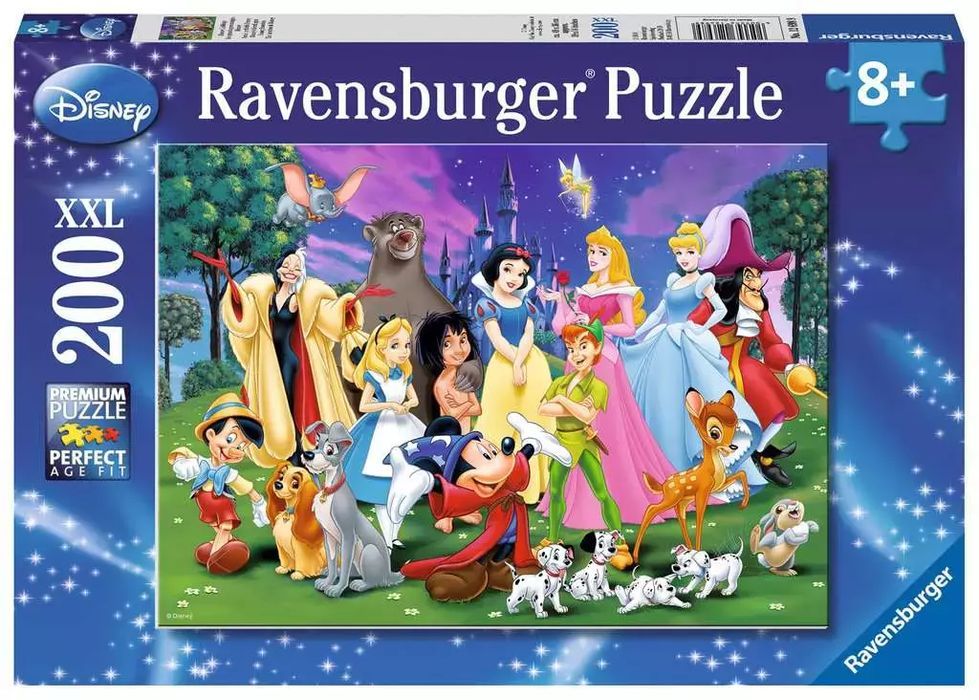 Puzzle 200 elementów. Ulubieńcy Disneya. Ravensburger