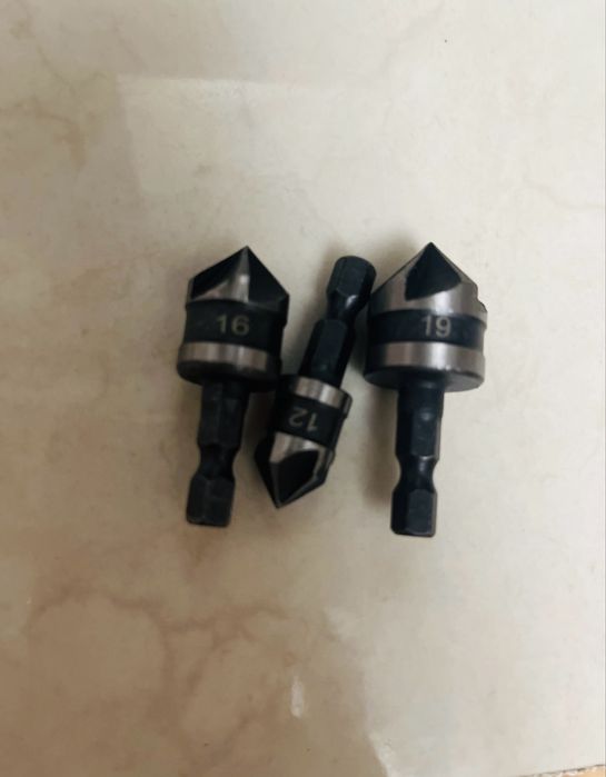 Набір 3шт свердл фрез для потаю