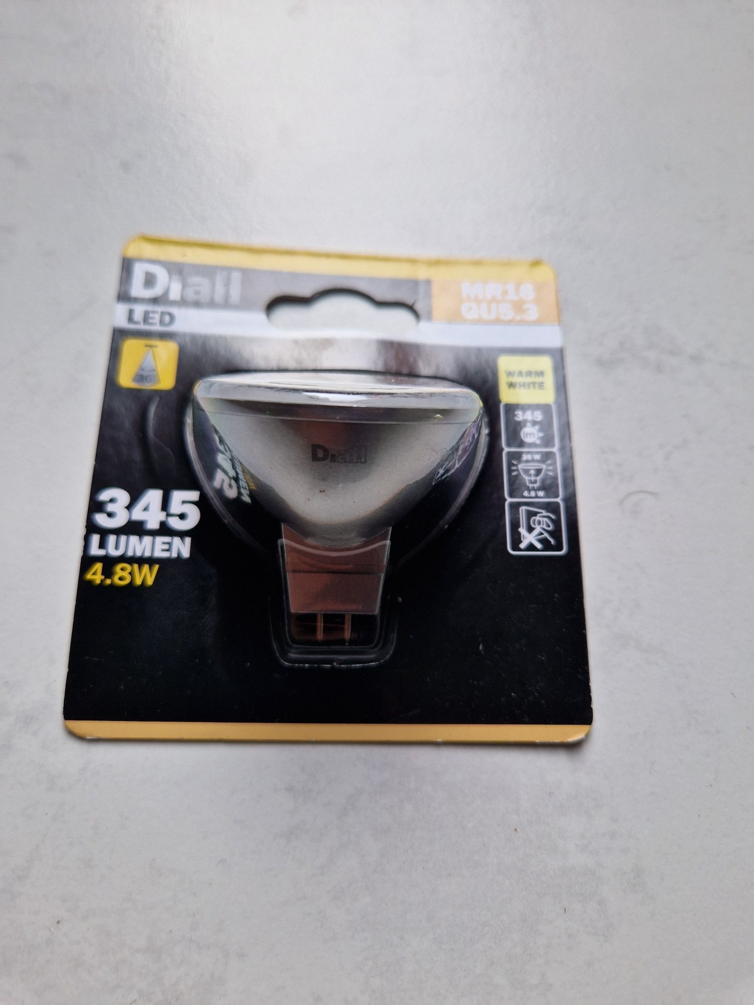 Żarówka LED Diall MR16 GU5,3 moc 4.8 W, jasność 345 lm, nowa