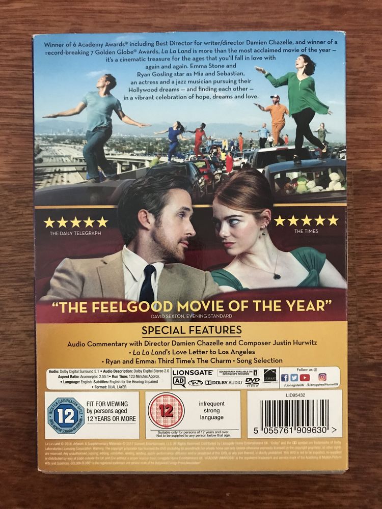 La La Land musical • film DVD wersja angielska