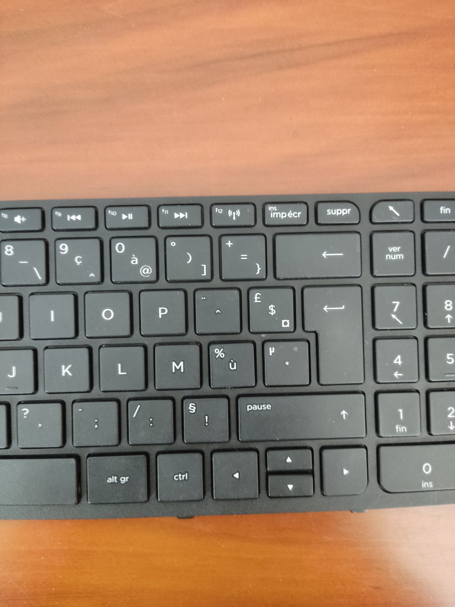 Teclado portátil HP Compaq Francês com AVARIA p/aproveitamento teclas