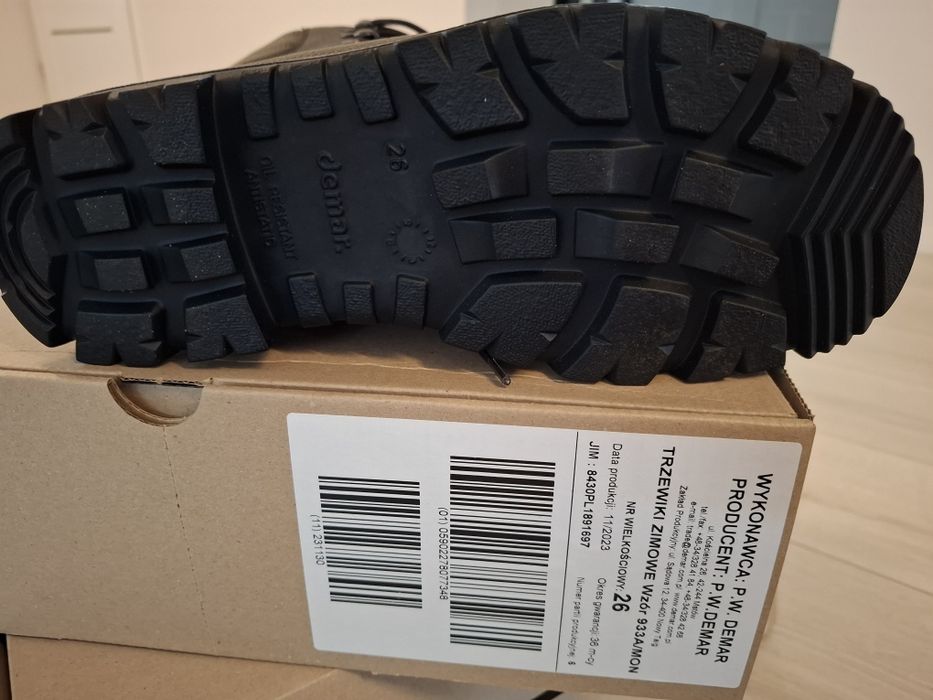 Buty trzewiki zimowe mon 933a 41 roz