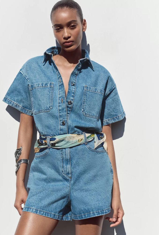 Комбінезон джинсовий комбинезон zara