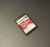 Cartão SD Kingston Canvas React Plus 128GB - 300MB/s - V90 - UHS-II