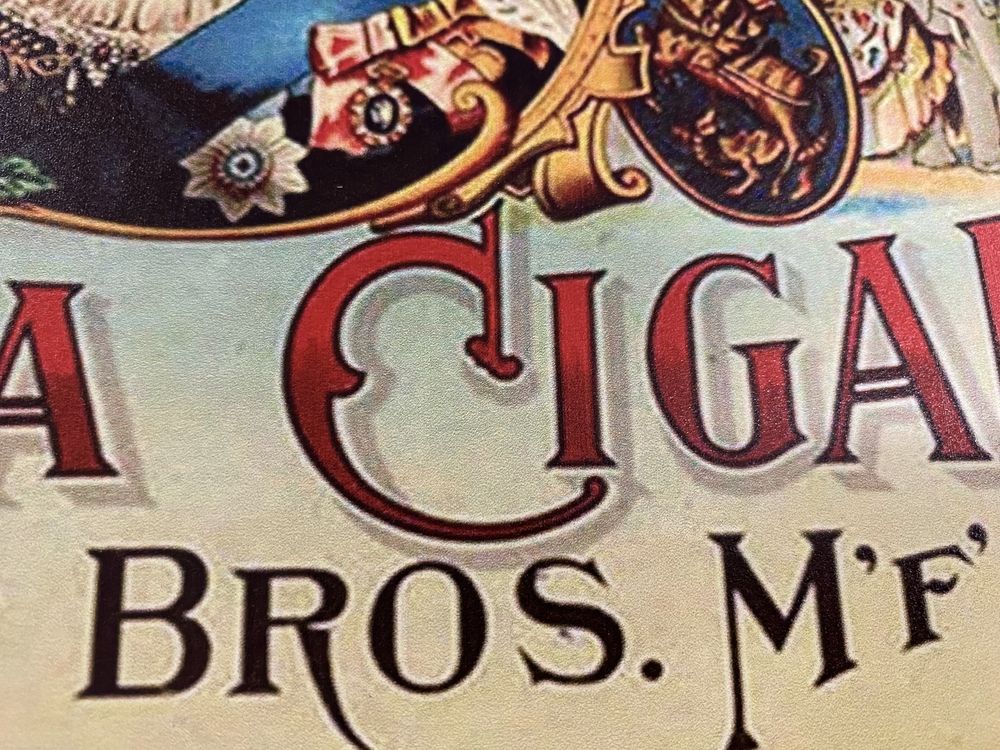 British Queen - Havana Cigars | placa metalica decorativa