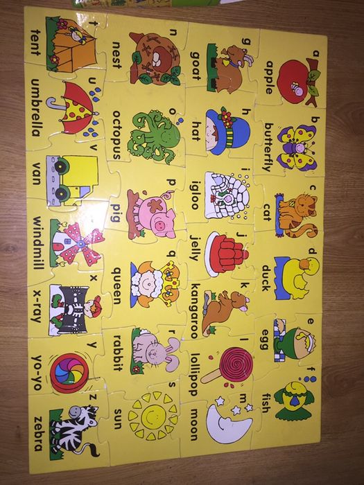 Puzzle duże angielski alfabet 26 elementów