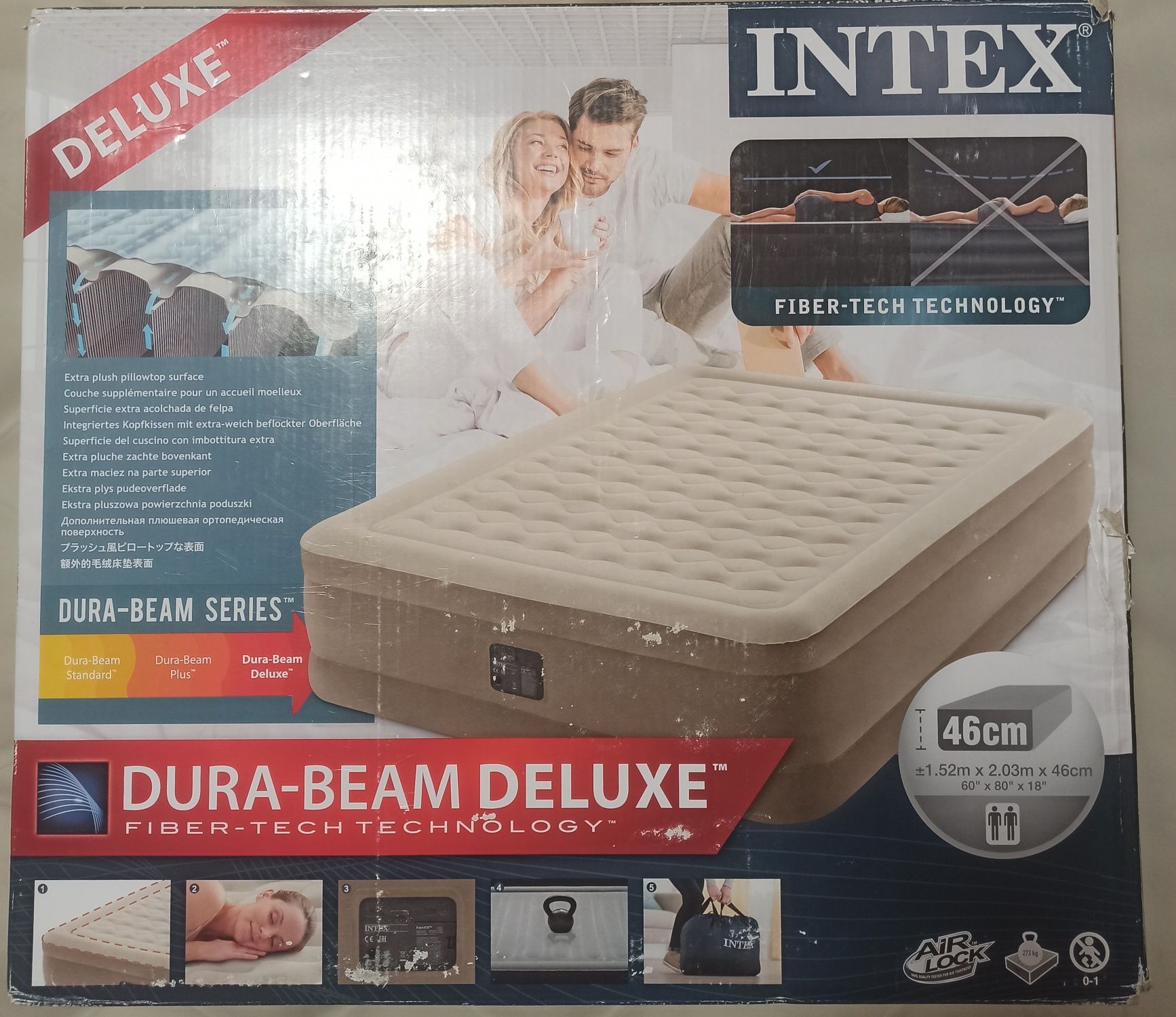 Надувная кровать intex двуспальная