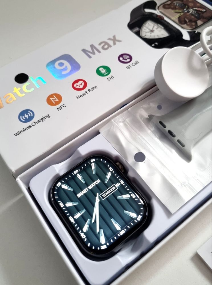 Smartwatch 9 MAX szary