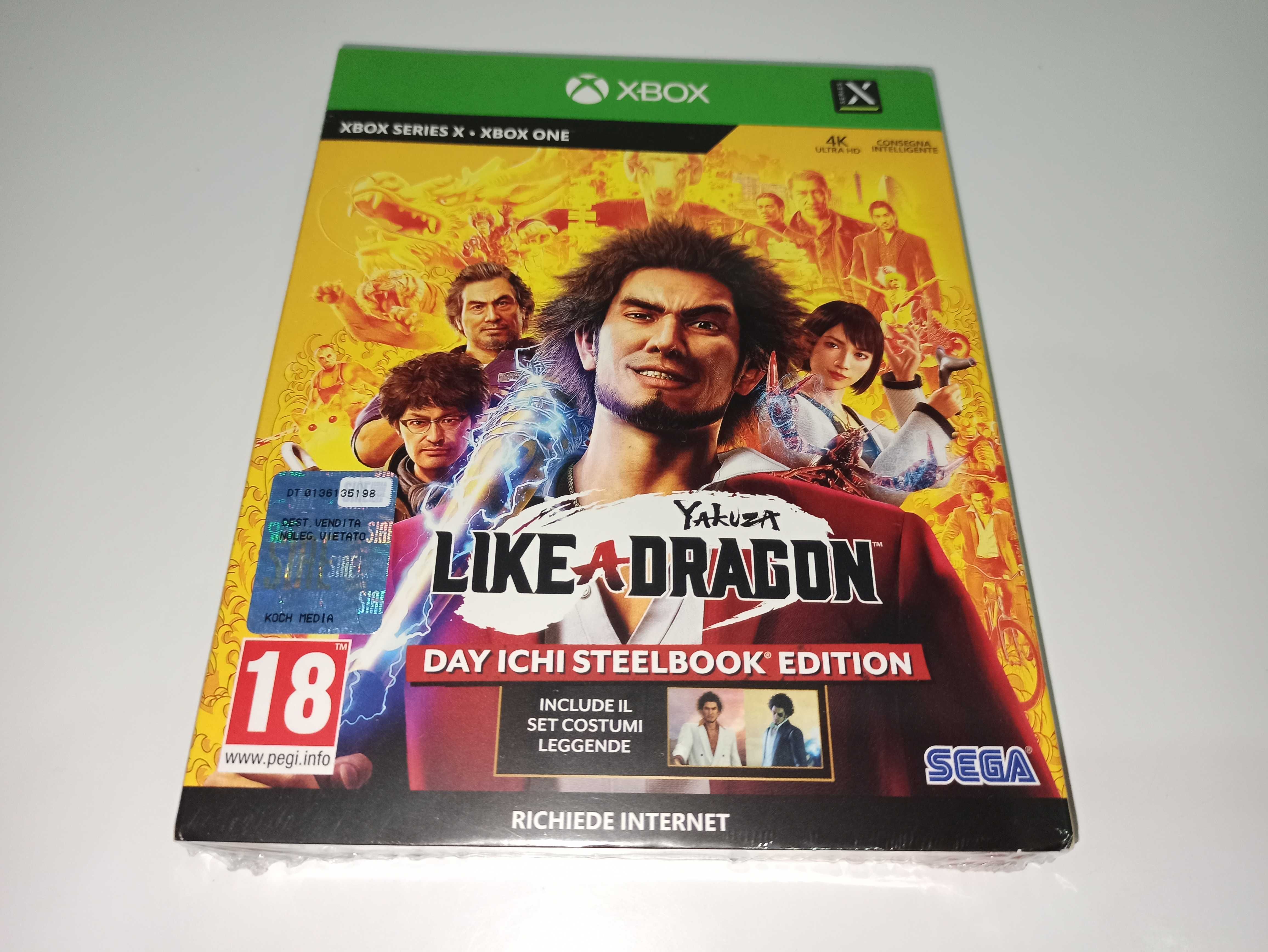 xbox one YAKUZA LIKE A DRAGON Steelbook Folia! Nowa!