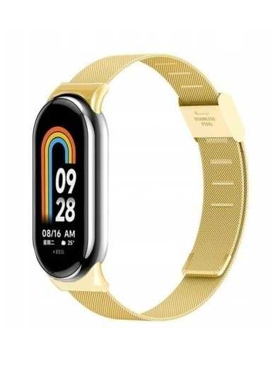 Bransoleta pasek do Xiaomi Mi Band 8 złoty opaska ttst528