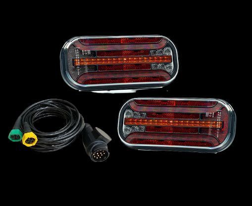 LAMPY TYLNE ZESPOLONE FRISTOM LAWETA LED Z WIĄZKĄ 5M 13PIN