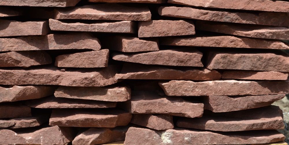 KAMIEŃ NATURALNY Kamien Elewacyjny Piaskowiec Czerwony Kamień Cięty
