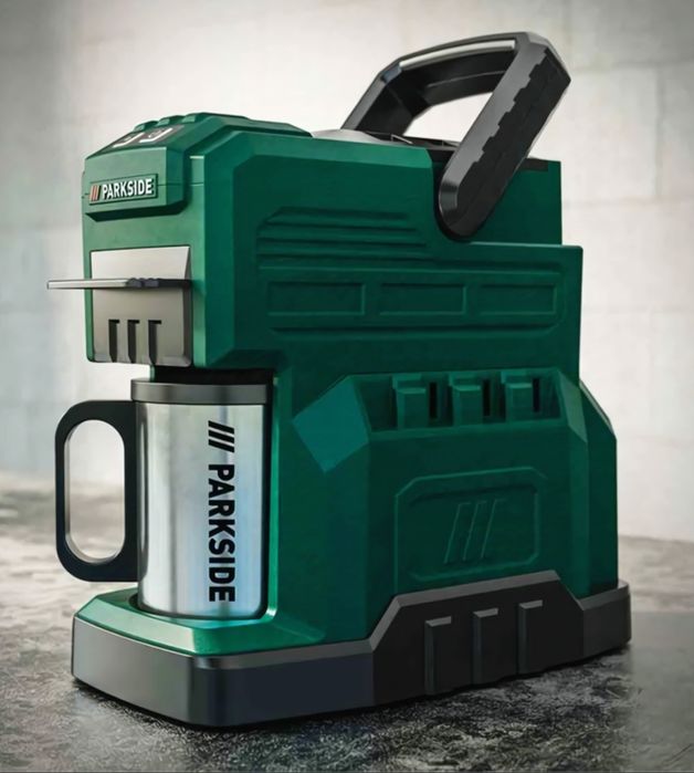 Máquina de café Parkside a bateria (nova)