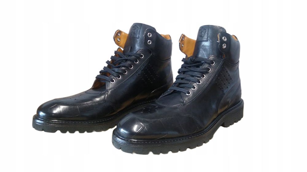 Melvin & Hamilton 42 Buty Męskie Trevor 28 Crock Czarne Skórzane T699