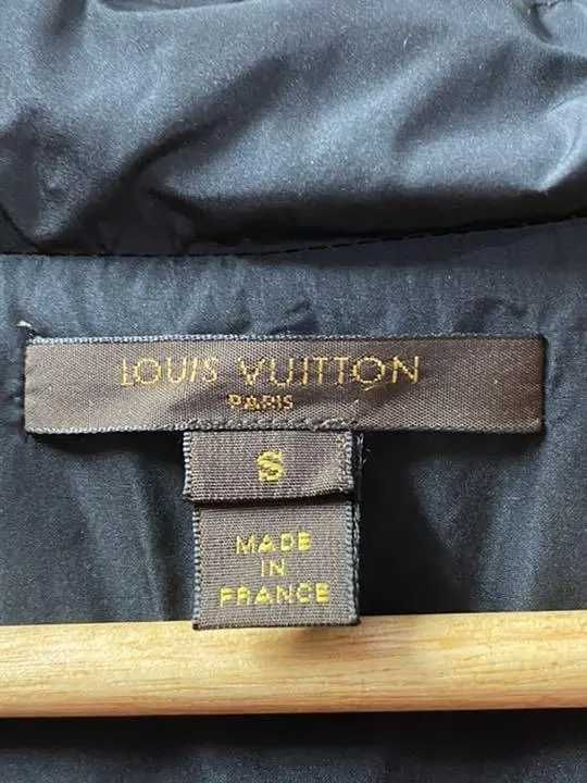 LOUIS VUITTON Hooded Hoodie Blouson Jacket S Black X Dark gray