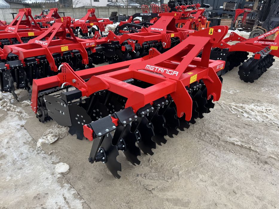 Brona talerzowa talerzówka Metanga MiniBT 1,6 1,8 2,0 2,2 2,5 2,7 3,0m