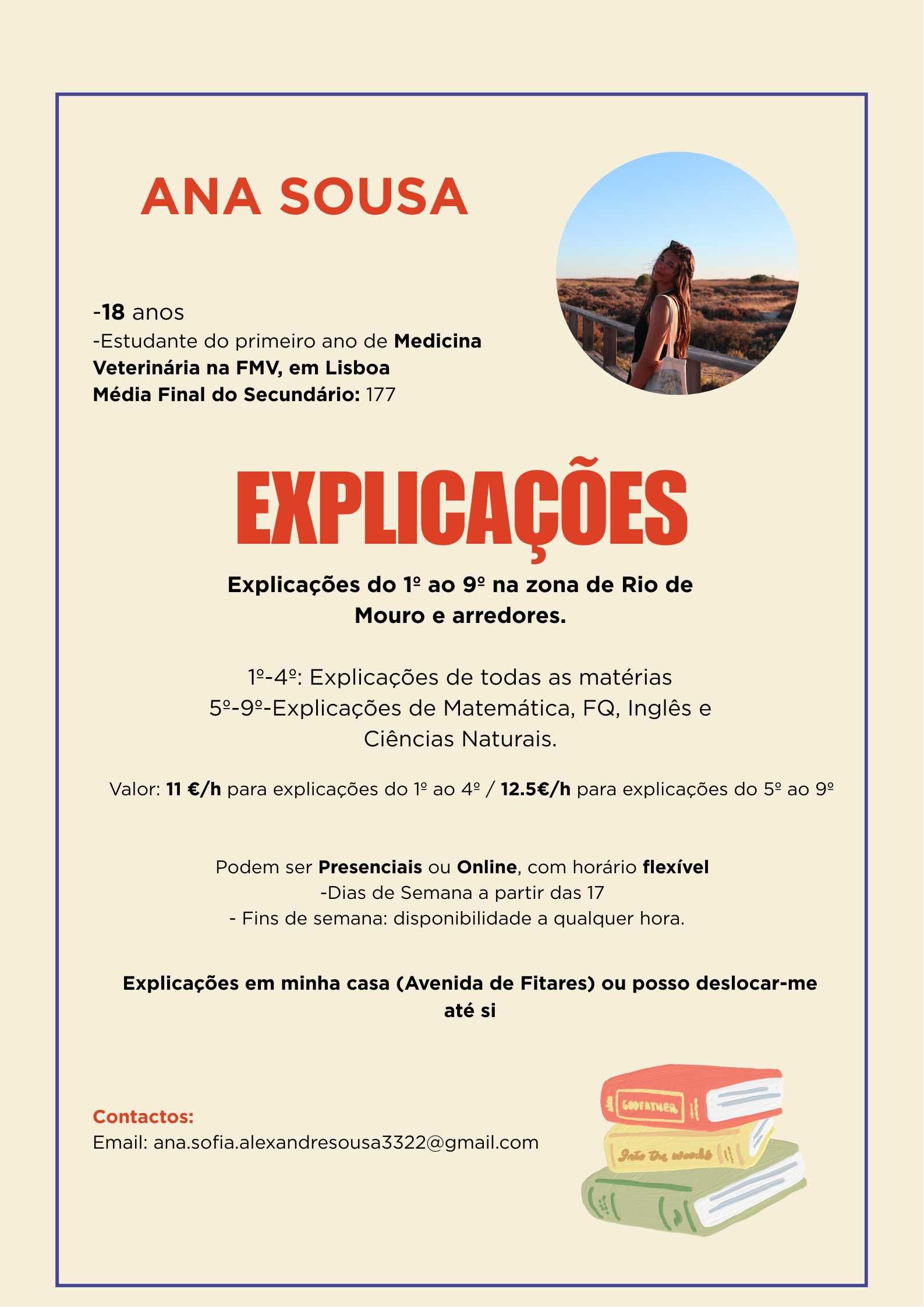 Explicações Do 1º ao 9º, na zona de Rio de Mouro e Arredores