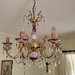 Lustre e  2 candeeiros pequenos