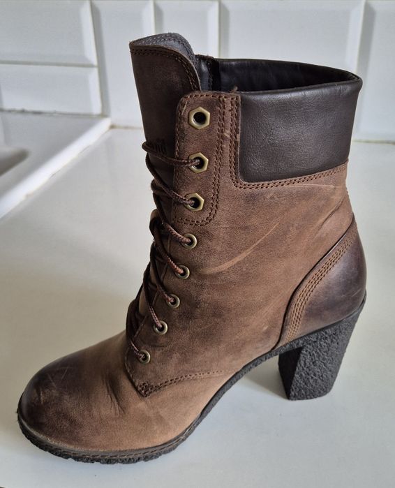 TIMBERLAND EARTHKEEPERS roz. 37 damskie botki na obcasie skóra natural