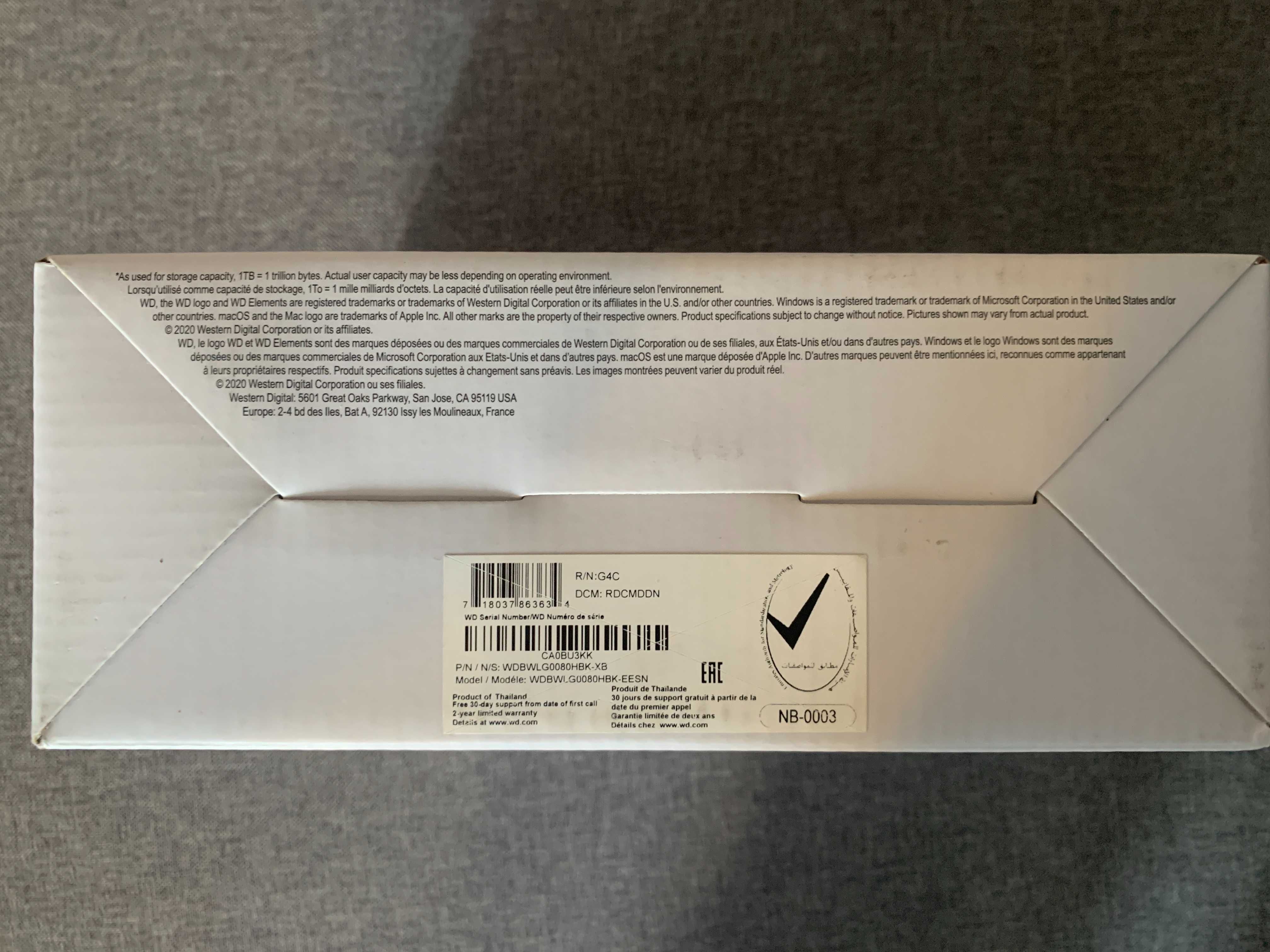 Зовнішній жорсткий диск 8TB WD Elements Desktop USB 3.2 Gen 1