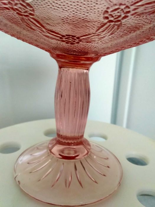 Patera szkło barwione PRL Huta Szkła HSG Ząbkowice