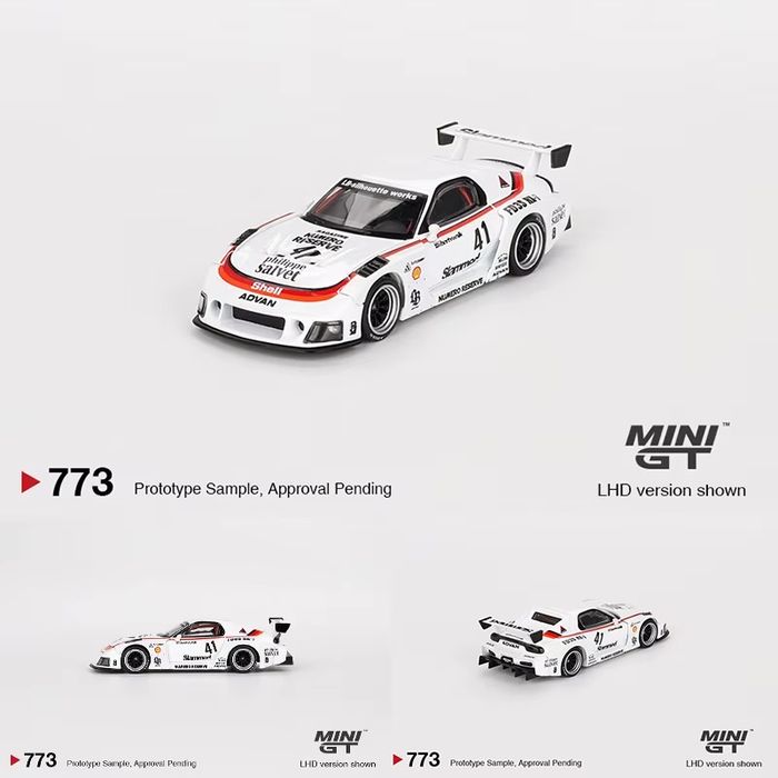 Mini GT, MiniGT, Мини ГТ, Mazda RX-7 LBWK Мазда РХ7, модель 1/64