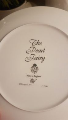 talerz malarstwo art deco THE PEARL FAIRY ROYAL WORCESTER
