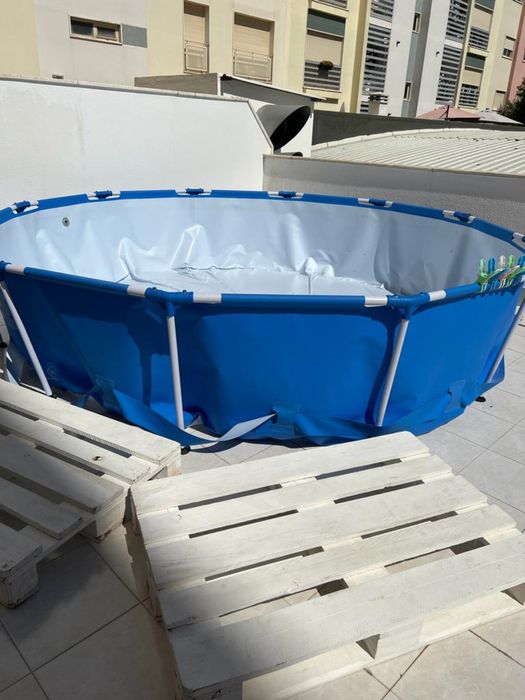 Piscina Bestway Steel Pro 3,60m x 0,76m - impecável